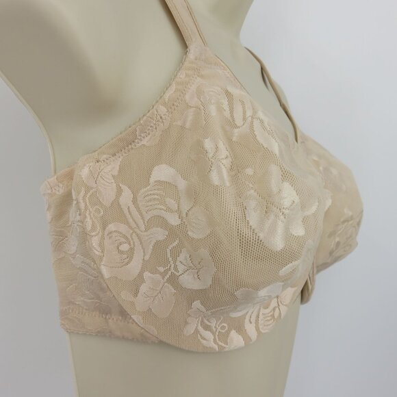 Wacoal 36DD 85567 Awareness Underwire Bra Sand Beige Unlined Lace Overlay Women - Picture 3 of 16